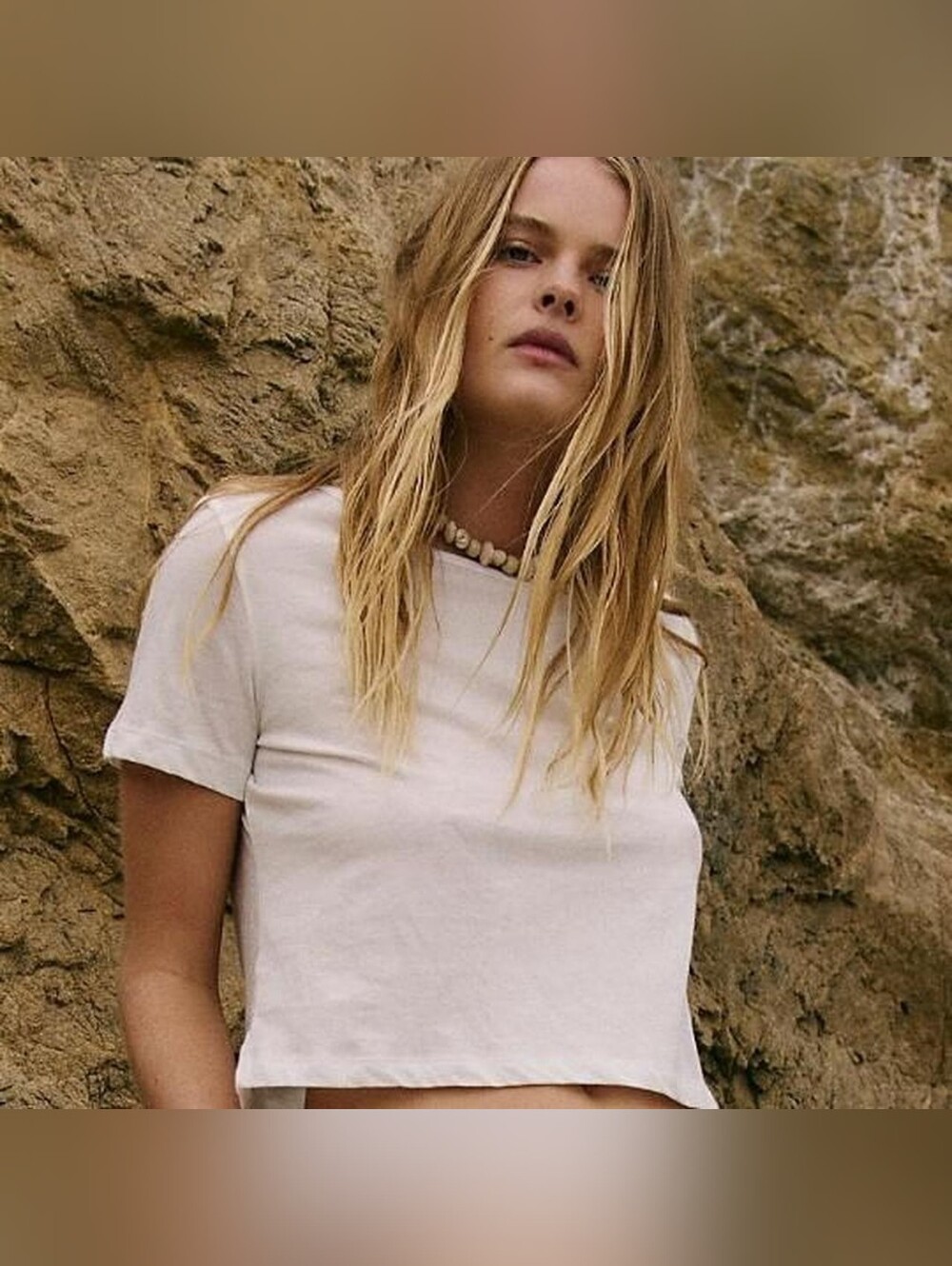Free People Free-Est Stella Tee (top only) SMALL WHITE NETWT